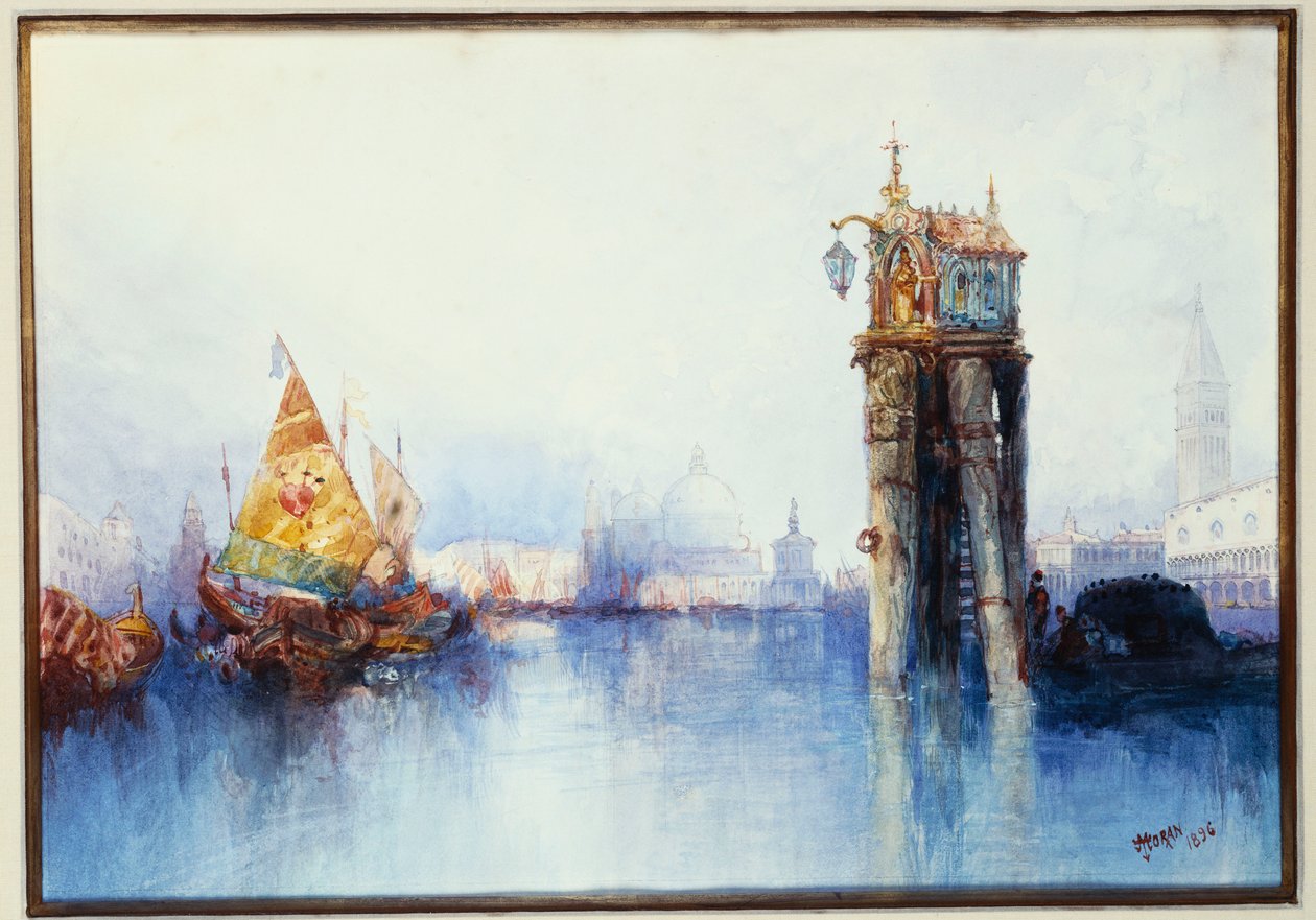 På kanalen, 1896 av Thomas Moran