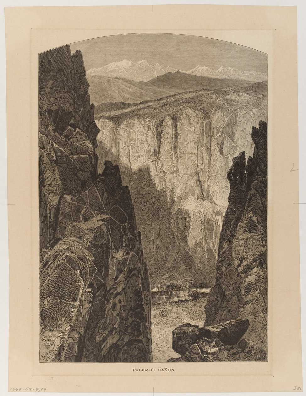 Palisade-kløften av Thomas Moran