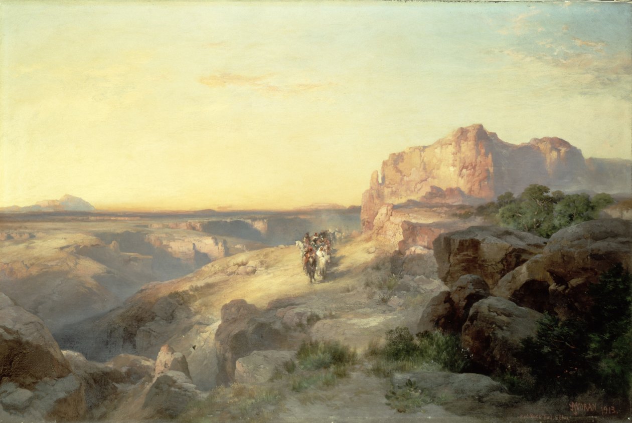 Red Rock Trail, Sør-Utah, 1913 av Thomas Moran