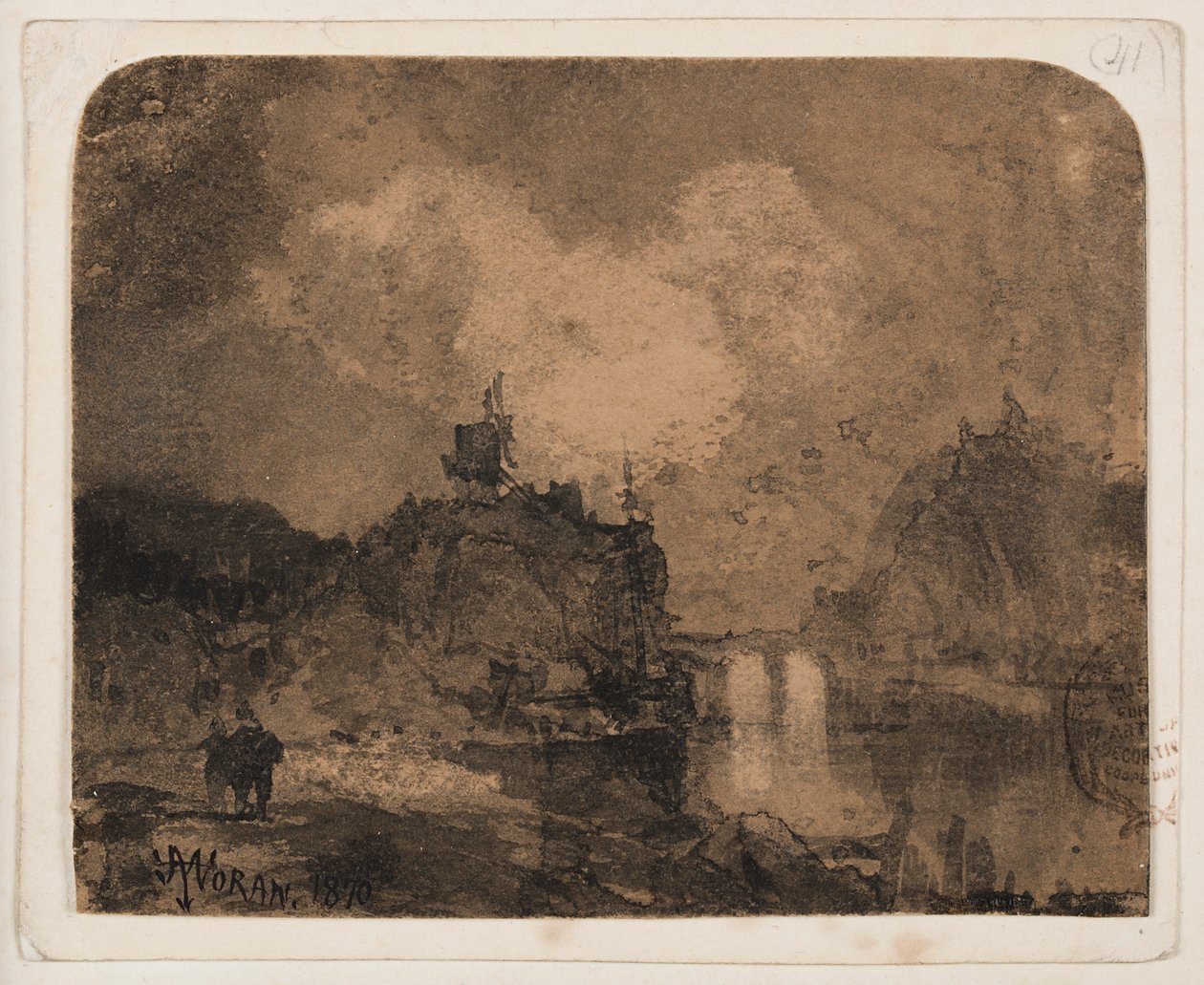 River Scene, Grand Canyon, Colorado av Thomas Moran