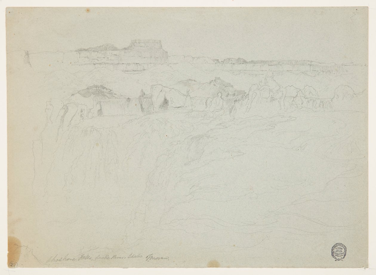 Shoshone Falls, Snake River, Idaho av Thomas Moran