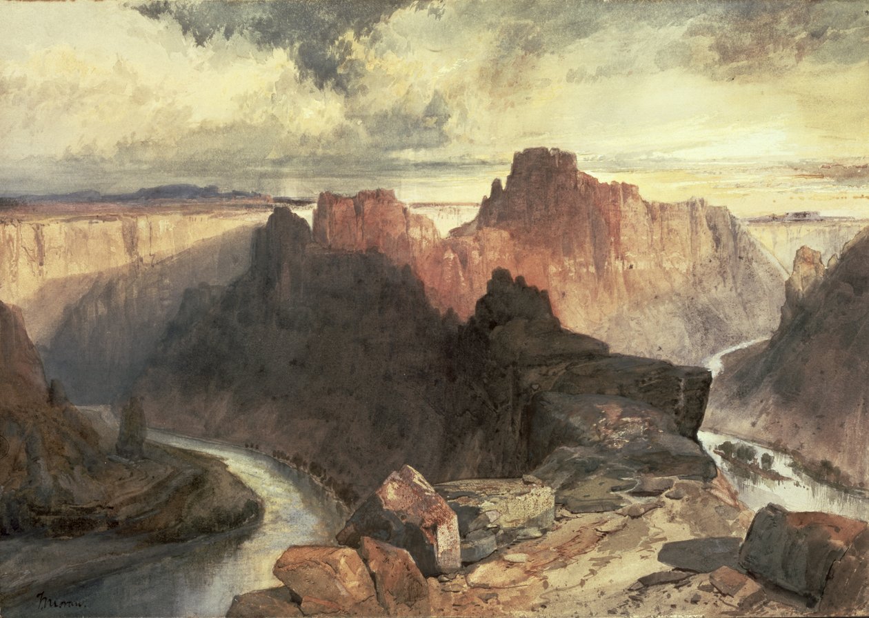 Sommer, Amphitheatre, Colorado River, Utah-territoriet av Thomas Moran