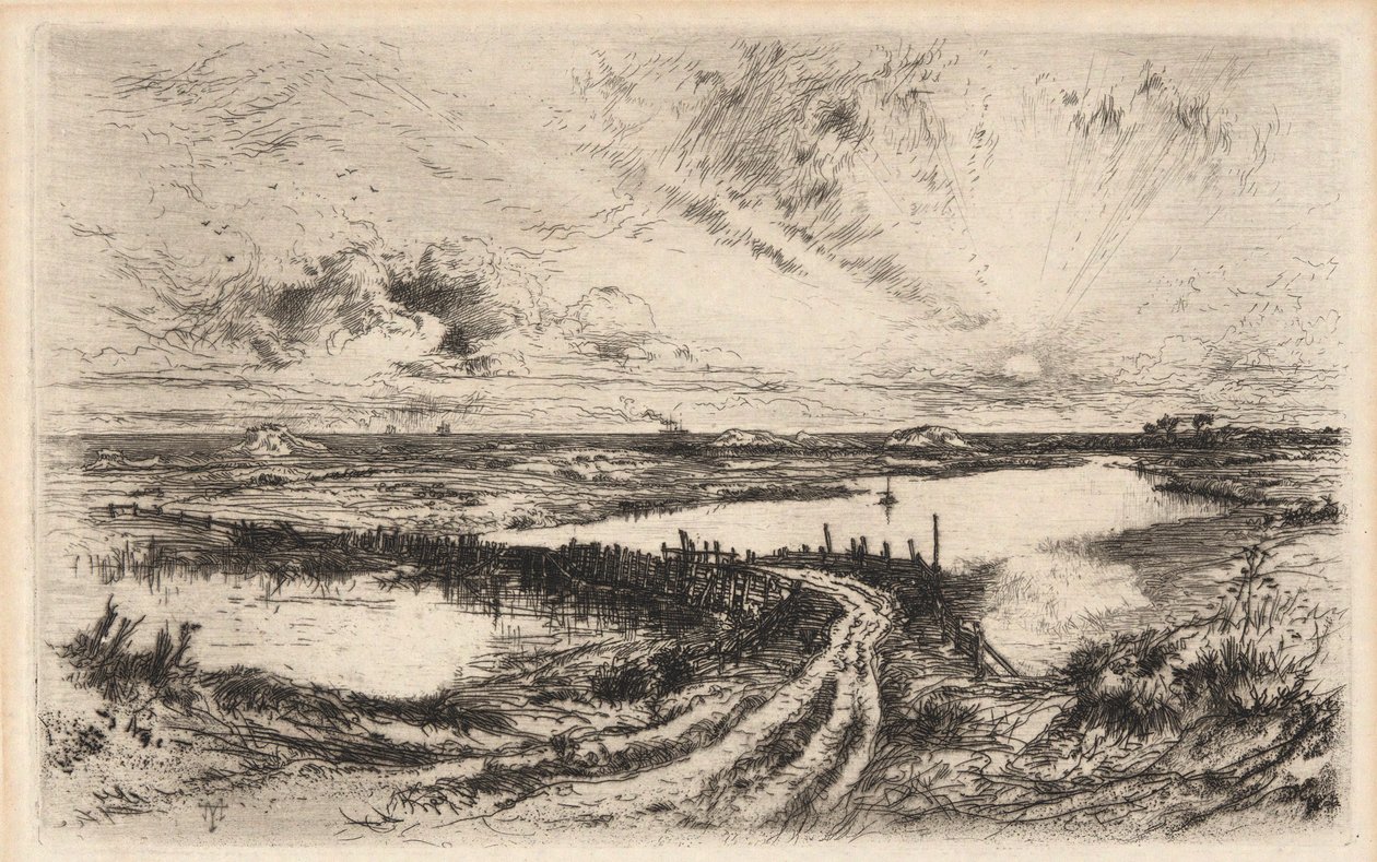 Soloppgang av Thomas Moran