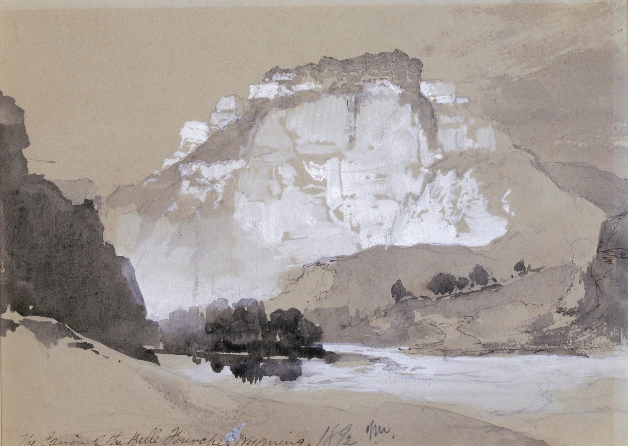 Belle Fourche-kanjonen, Wyoming av Thomas Moran
