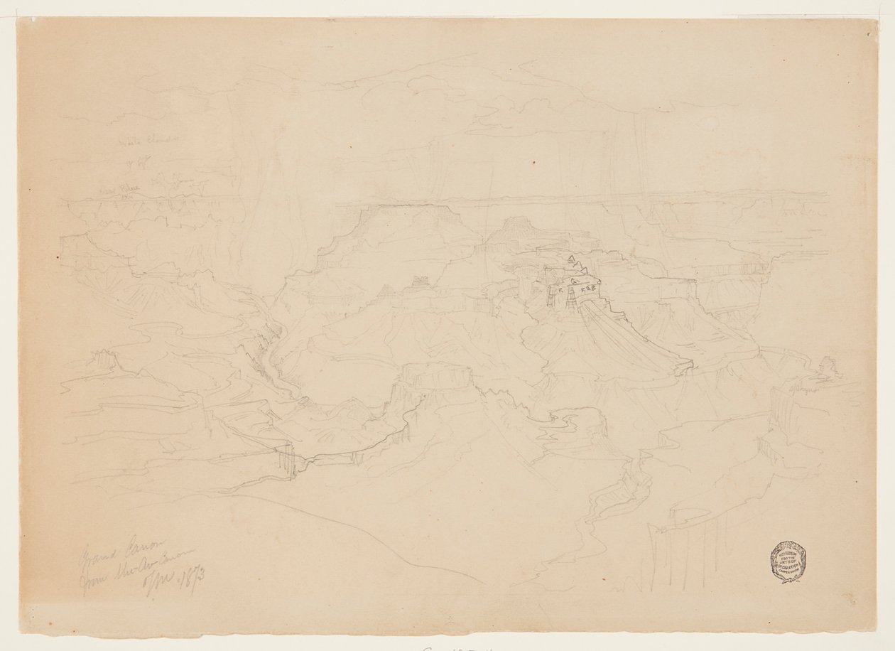 Grand Canyon i regnet av Thomas Moran