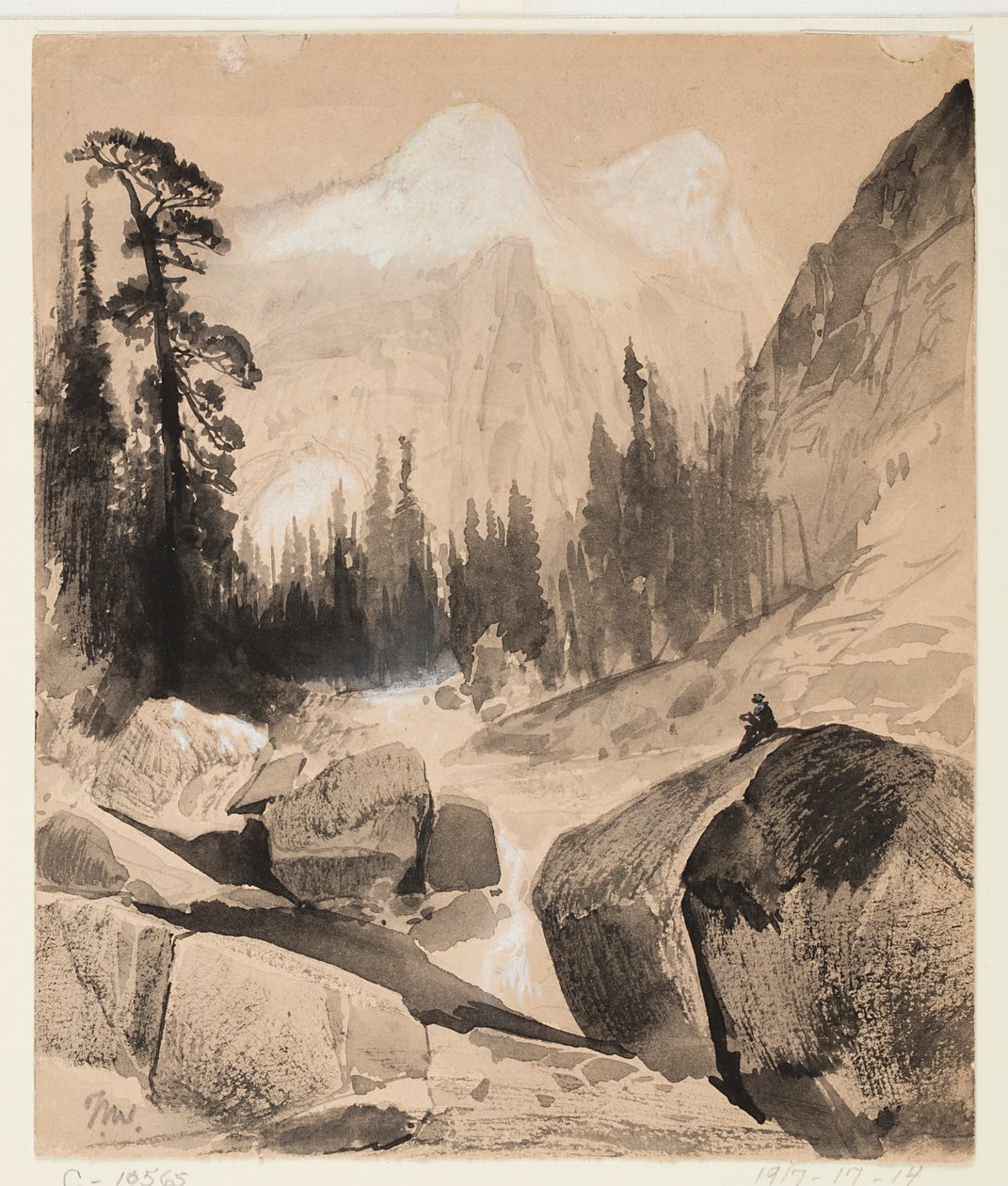 The North Dome, Yosemite, California av Thomas Moran