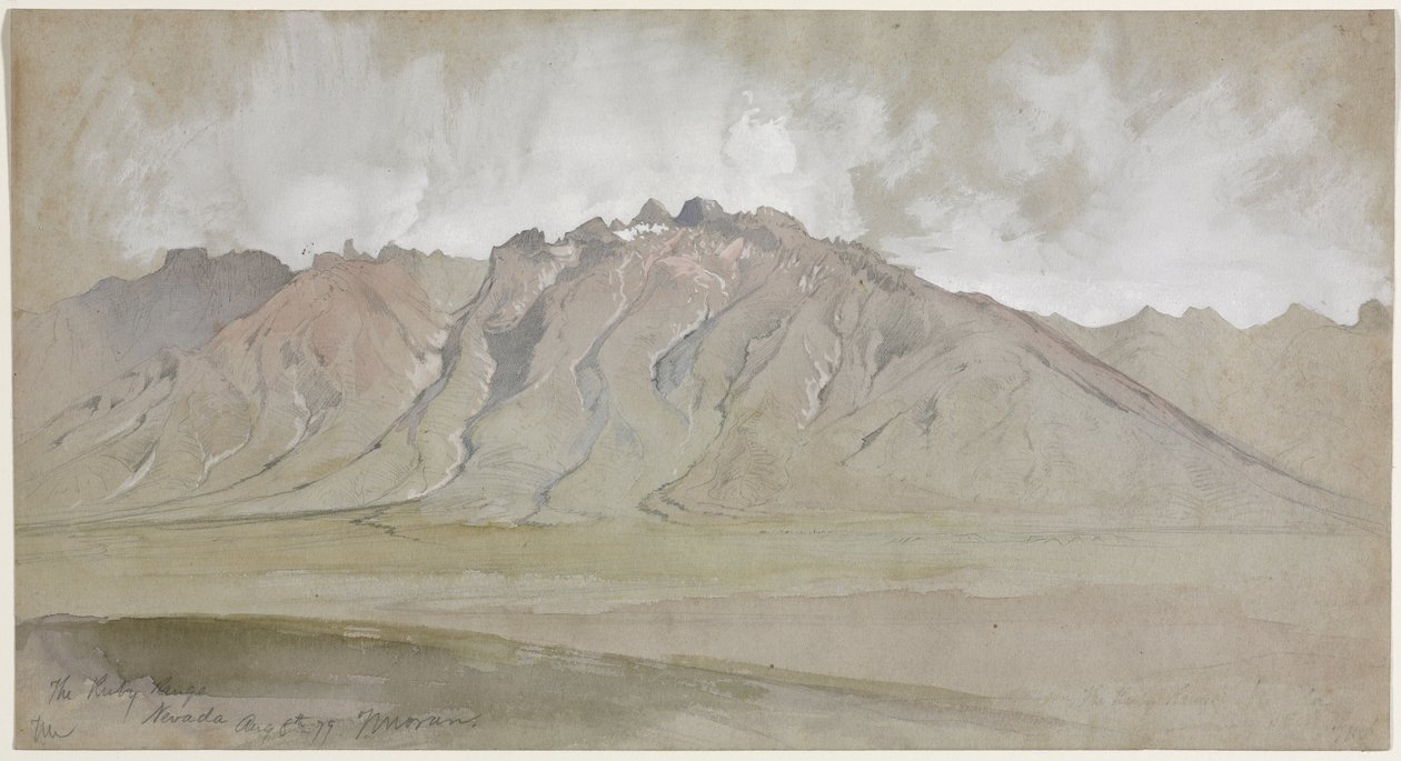 Rubyfjellene, Nevada av Thomas Moran