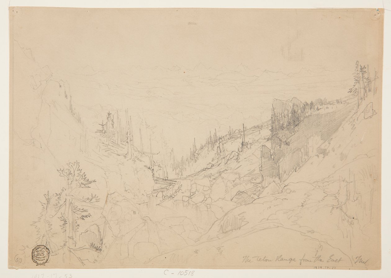 Teton-området fra øst av Thomas Moran