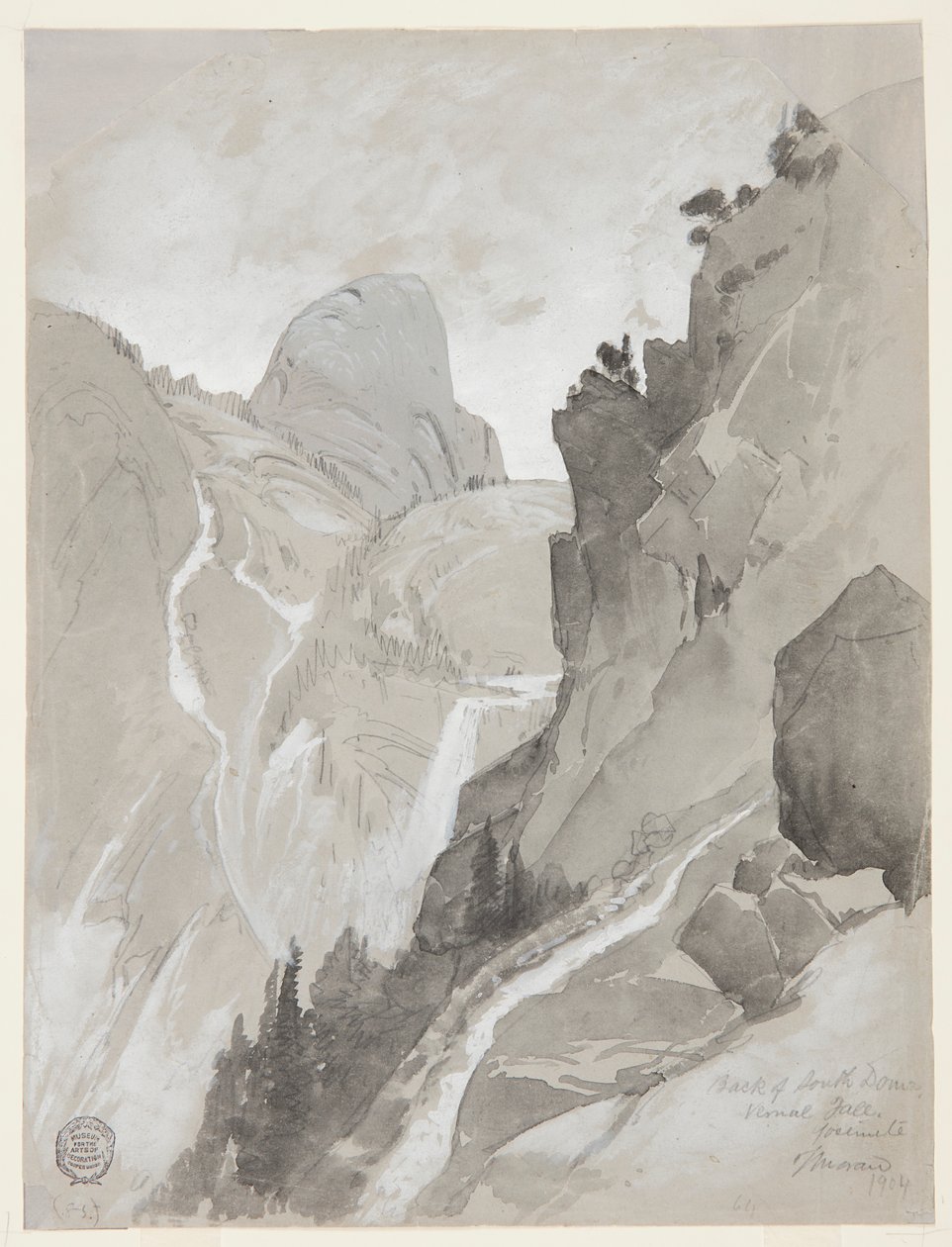 Vernal Falls, Yosemite av Thomas Moran