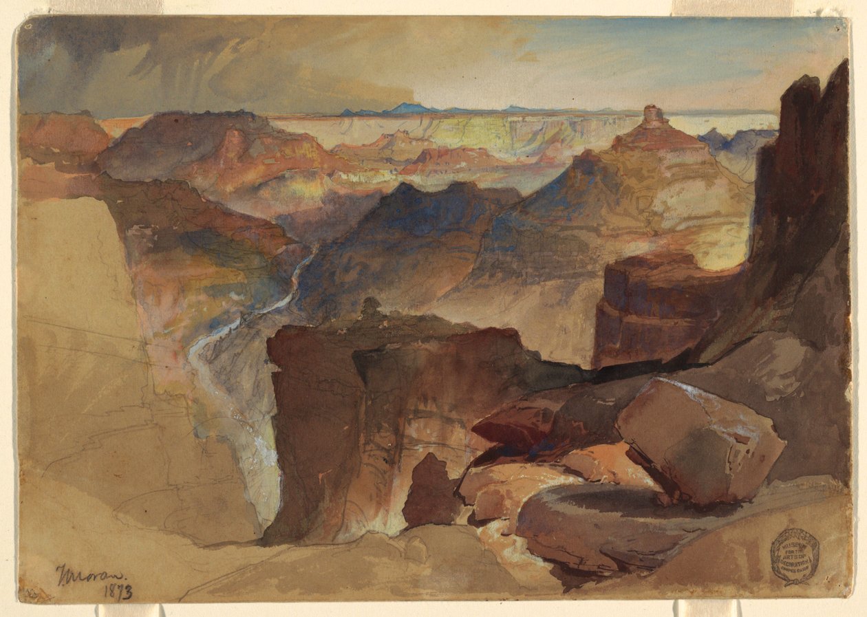 Utsikt fra Powells platå, Grand Canyon, Colorado av Thomas Moran