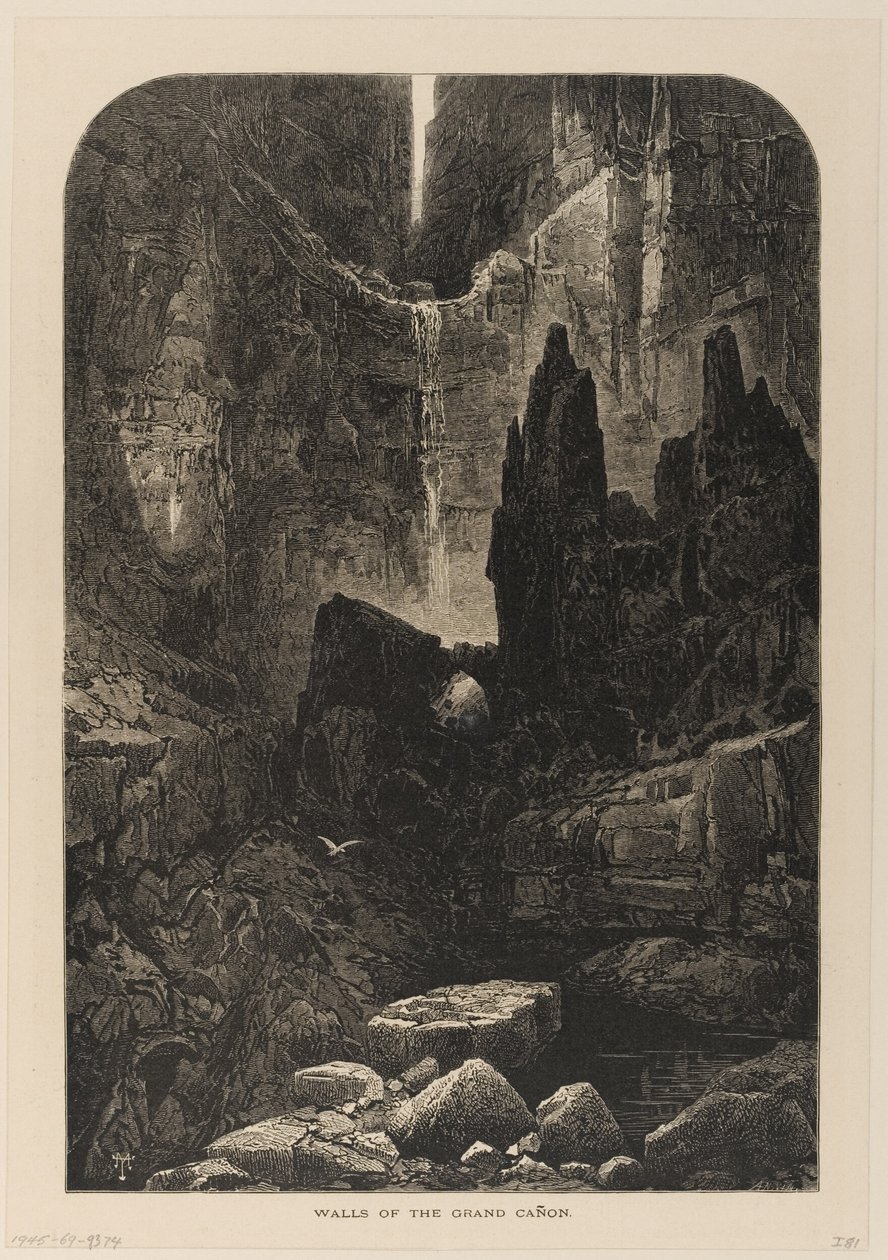 Veggene i Grand Canyon, Coloradoelven av Thomas Moran