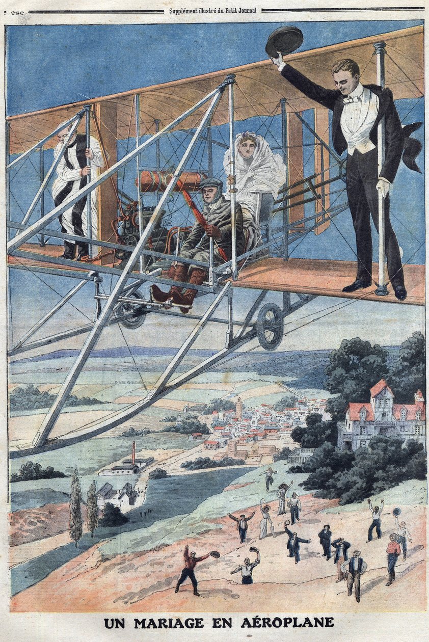 Et bryllup på et fly av Thomas & Mortimer John Hamilton (1741-79) Jones