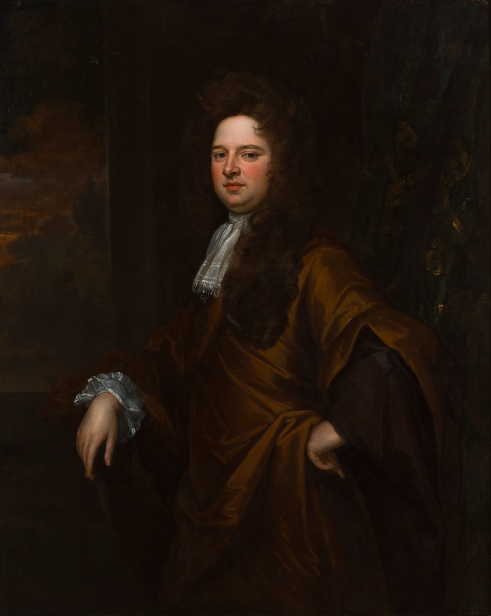 Portrett av en mann, muligens et selvportrett (olje på lerret) av Thomas Murray