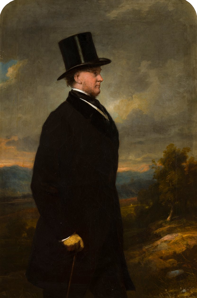 Portrett av John George Weld Forester, 2nd Lord Forester (1801-1874), ca. 1832-66 (olje på lerret) av Thomas Musgrave Joy