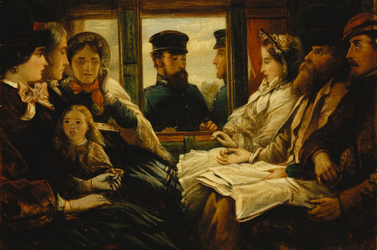Reisende nåtid 1860 "Tickets Please", 1861 av Thomas Musgrave Joy