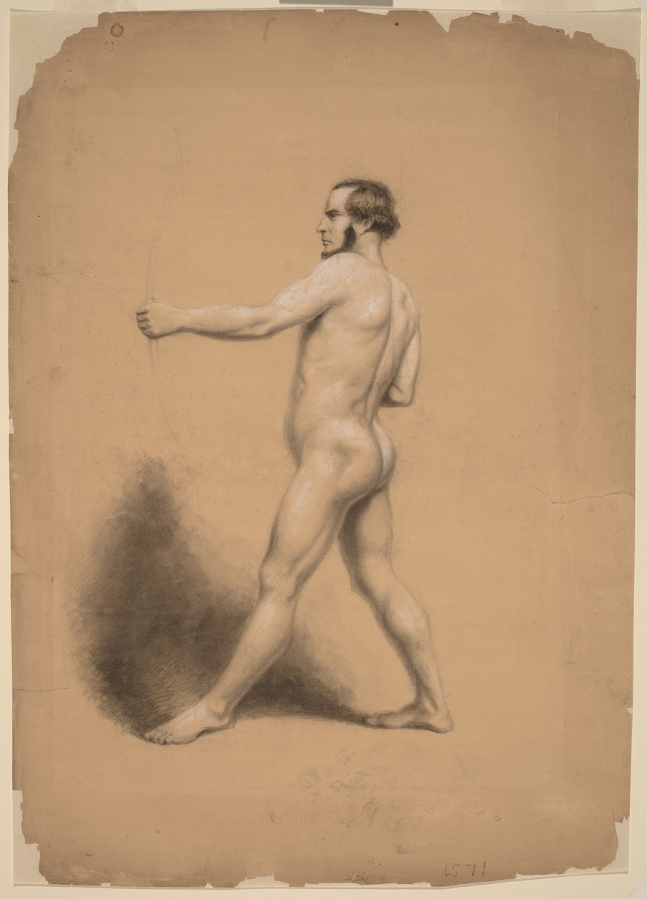 Bueskytter, aktstudie av Thomas Nast
