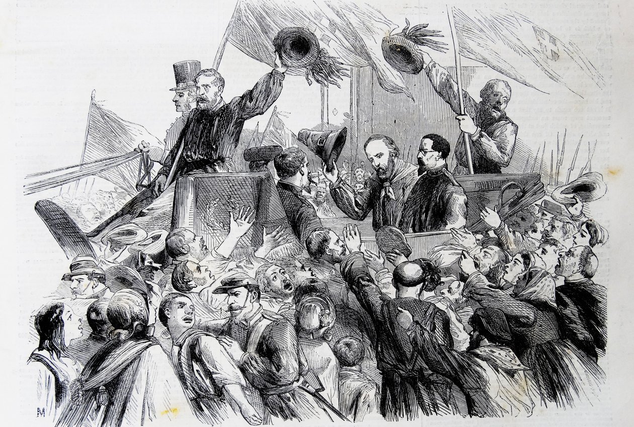 Garibaldis inntreden i Napoli, 1860 av Thomas Nast