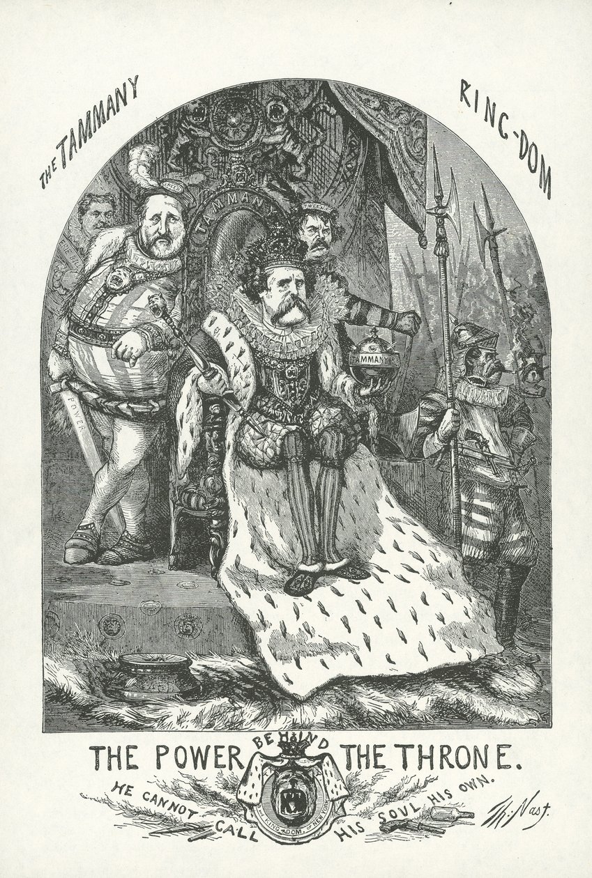 John T. Hoffman og William 'Boss' Tweed av Thomas Nast