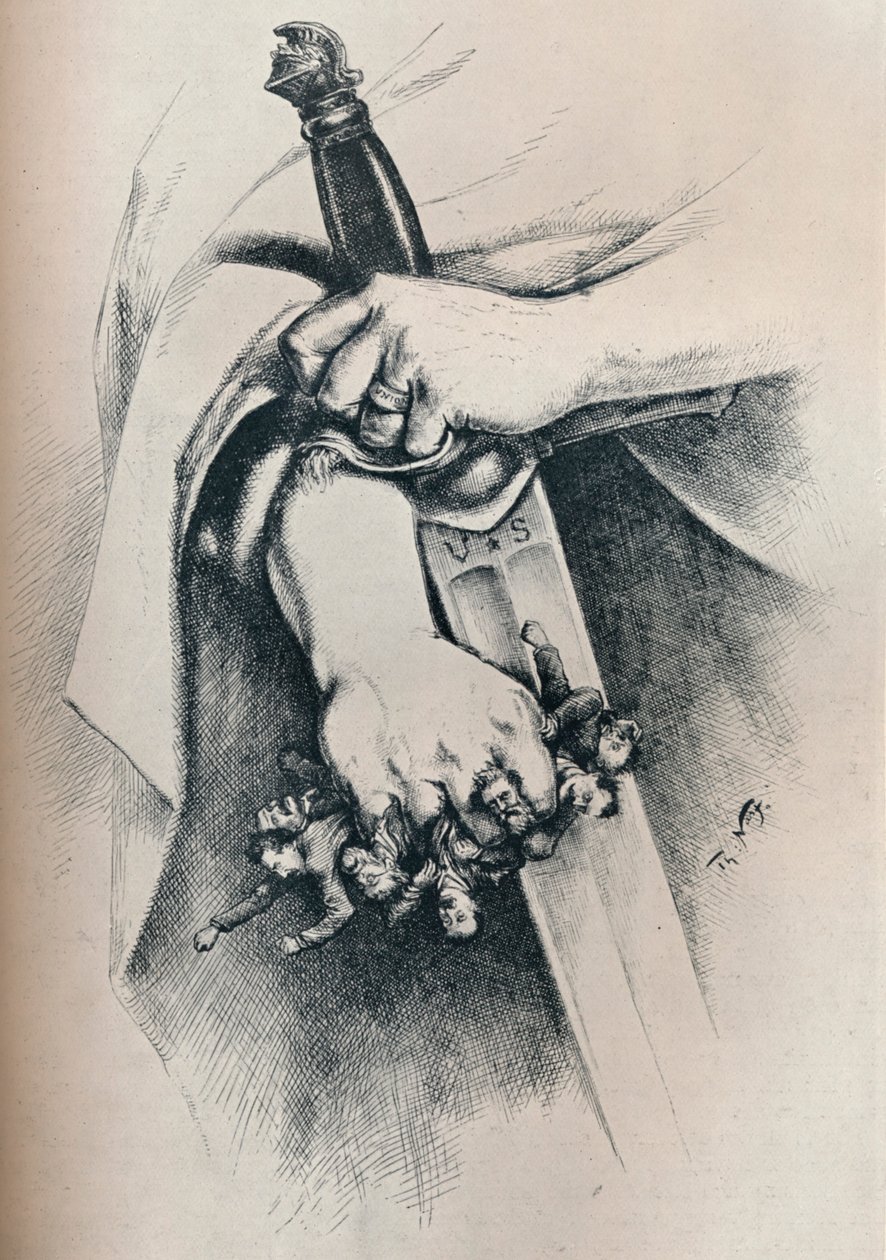 Liberty is not Anarchy, 1886, 1929 av Thomas Nast