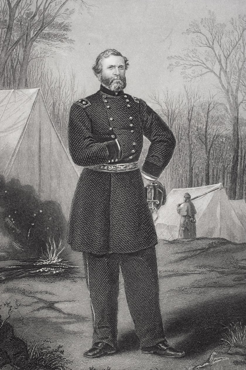 Portrett av general George Henry Thomas (1816-70) av Thomas Nast