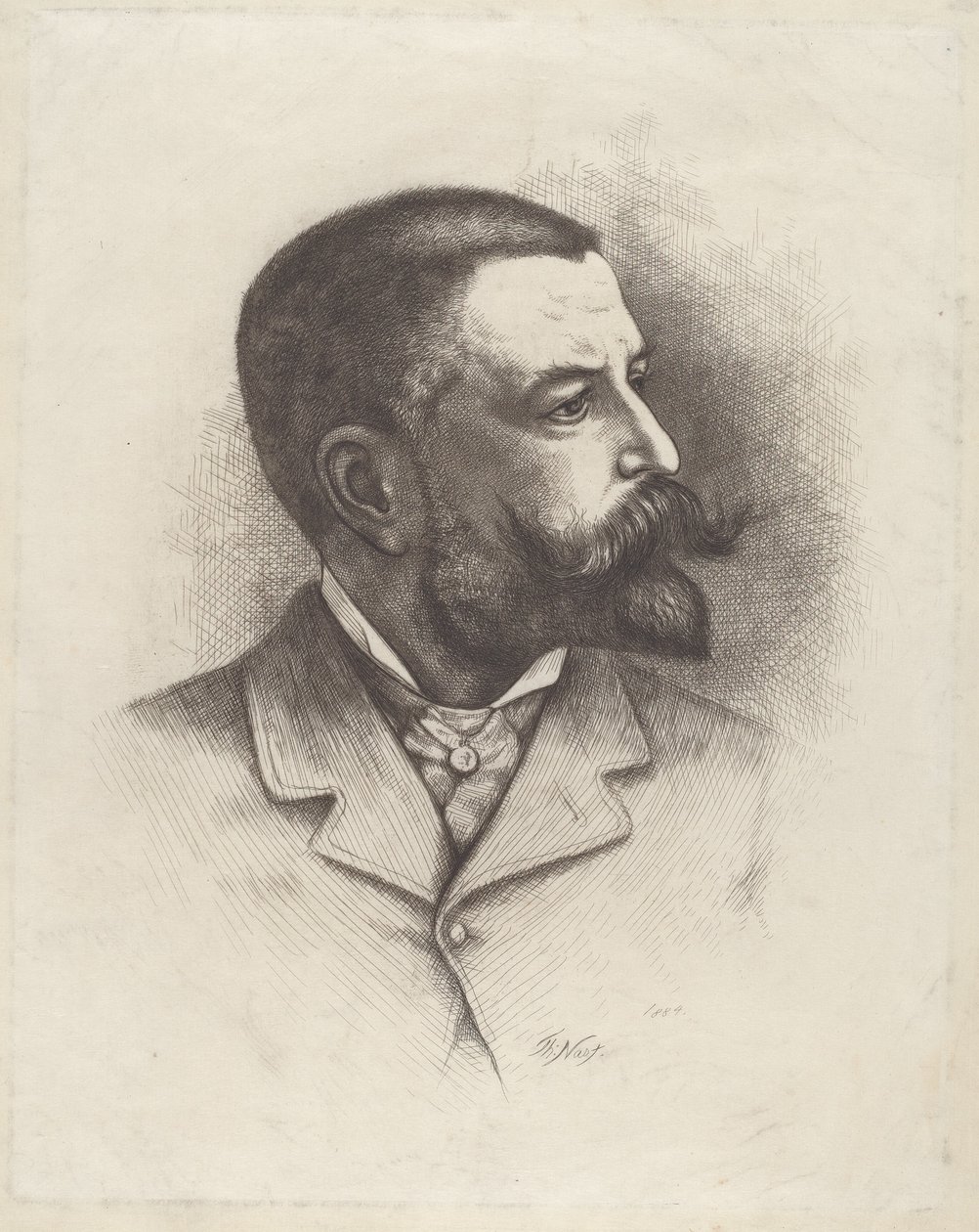 Selvportrett av Thomas Nast
