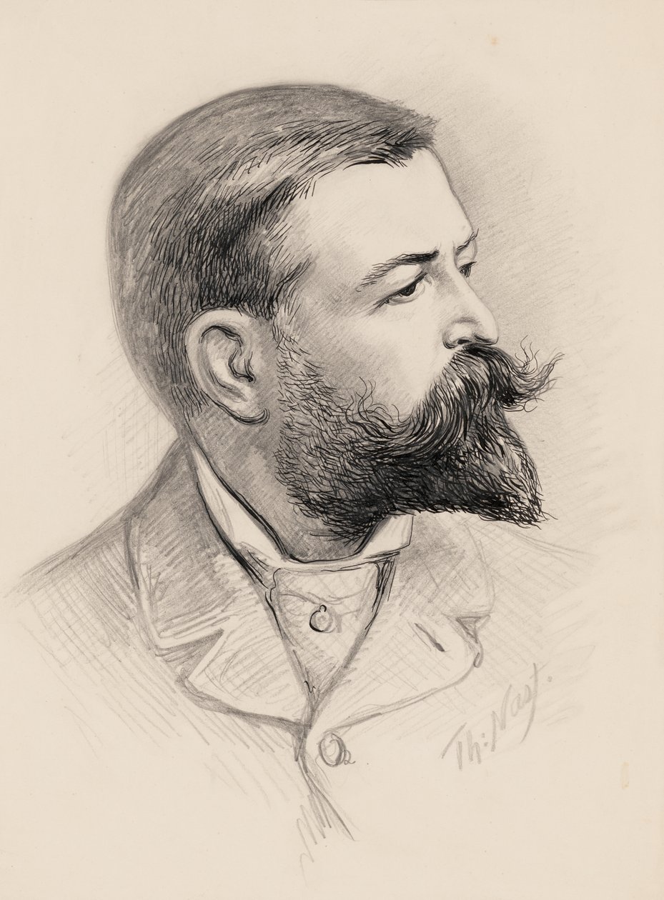 Thomas Nasts selvportrett av Thomas Nast