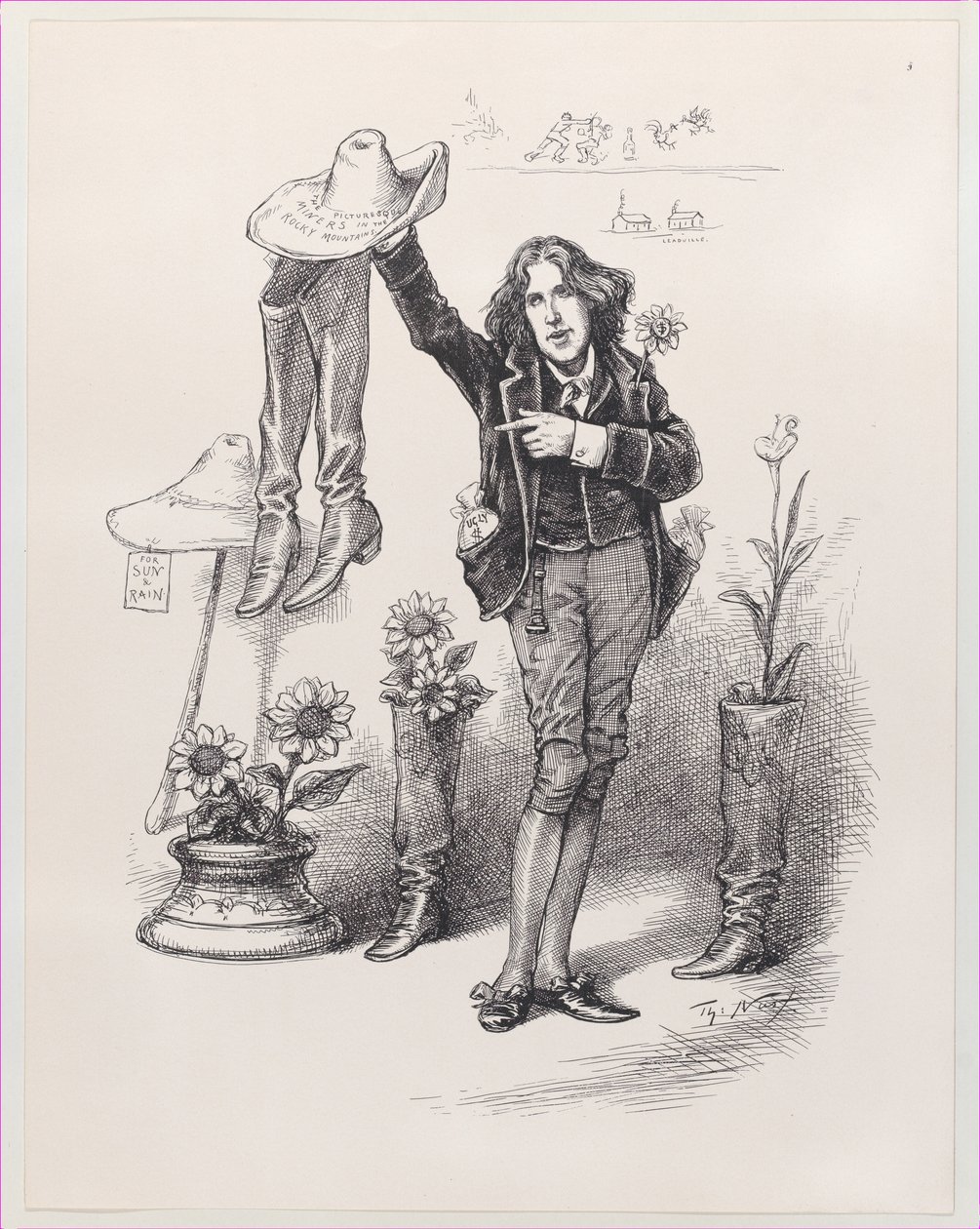Wilde på oss. Noe å leve opp til i Amerika, 10. juni 1882., 10. juni 1882. av Thomas Nast