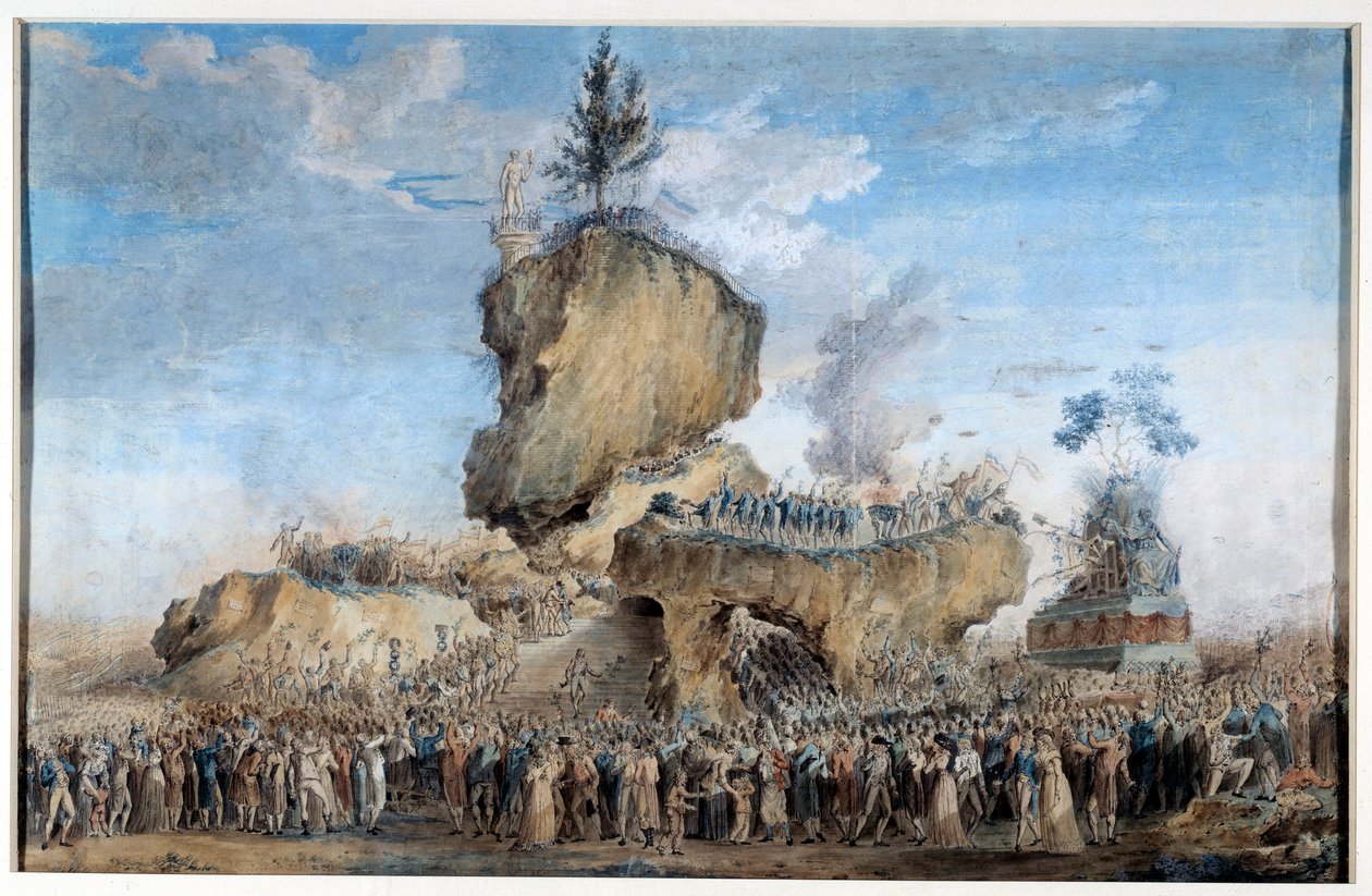Høyeste vesens fest på marken i mars i 1793. Maleri av Thomas Naudet (1778 - 1810) av Thomas Naudet