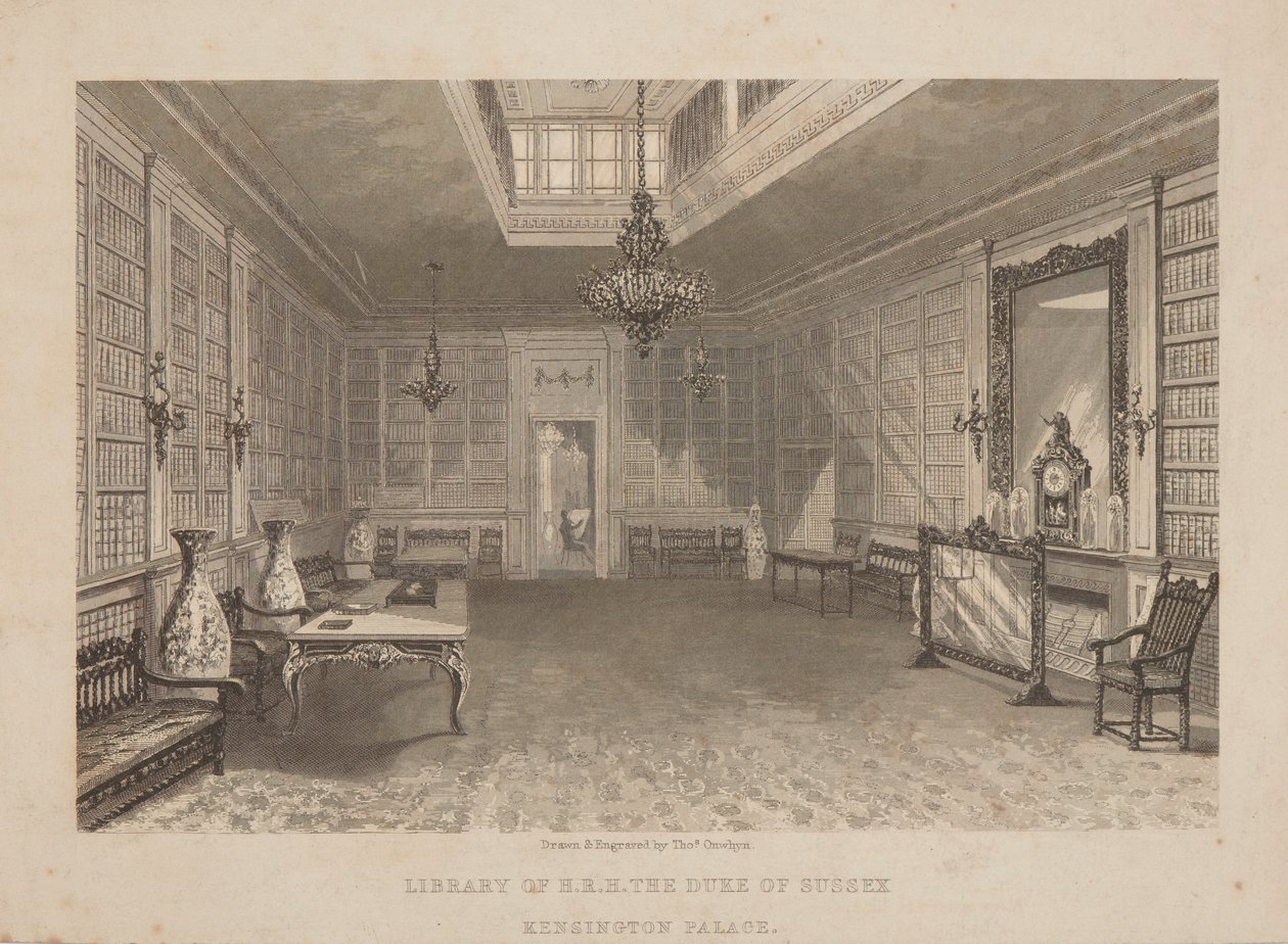 Sussex-biblioteket av Thomas Onwhyn
