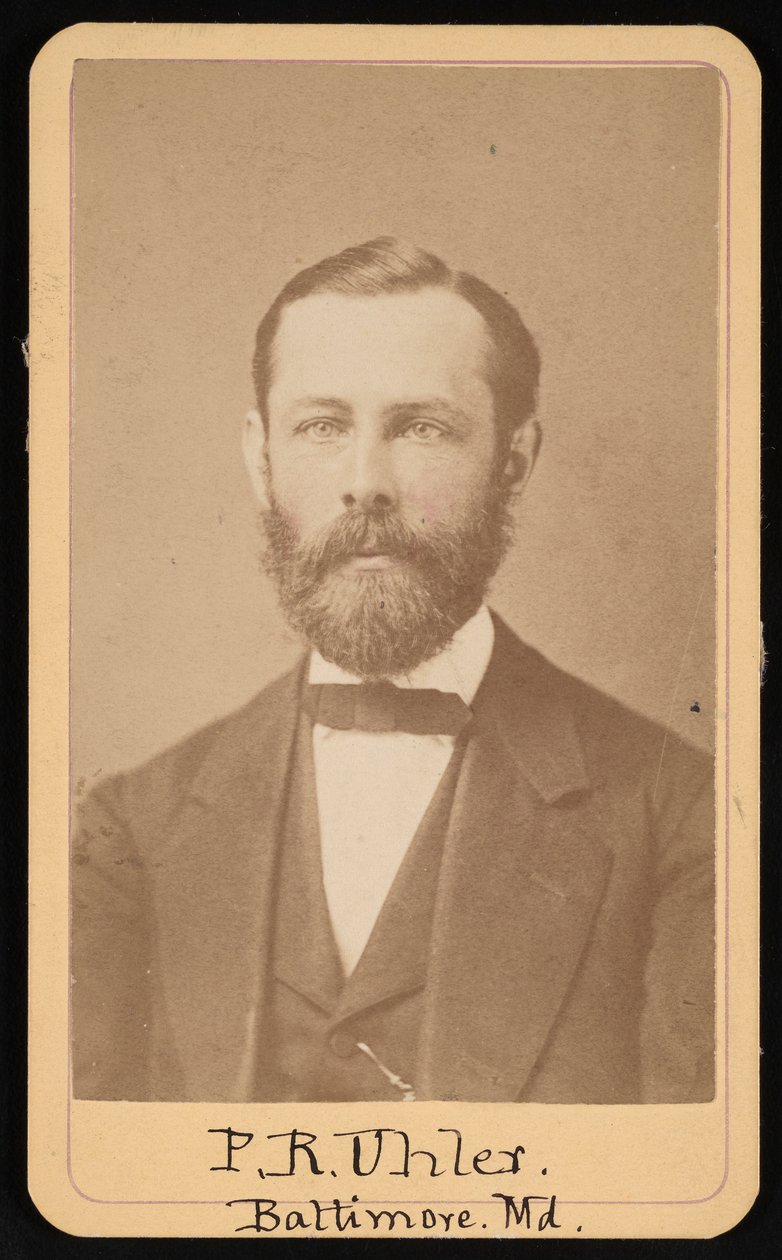 Portrett av Philip Reese Uhler 1835-1913, ca 1860-tallet. av Thomas P Varley