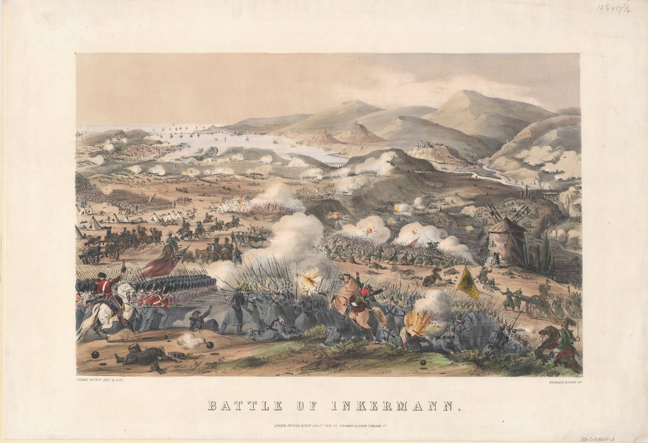 Slaget ved Inkerman 5. november 1854, 1854 av Thomas Packer