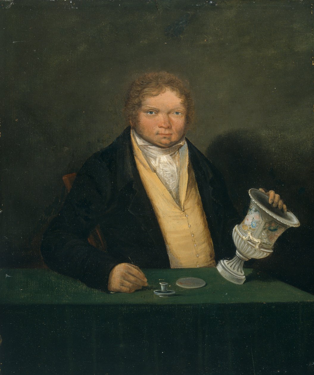 Selvportrett (ca. 1810–1820) (olje på panel) av Thomas Pardoe