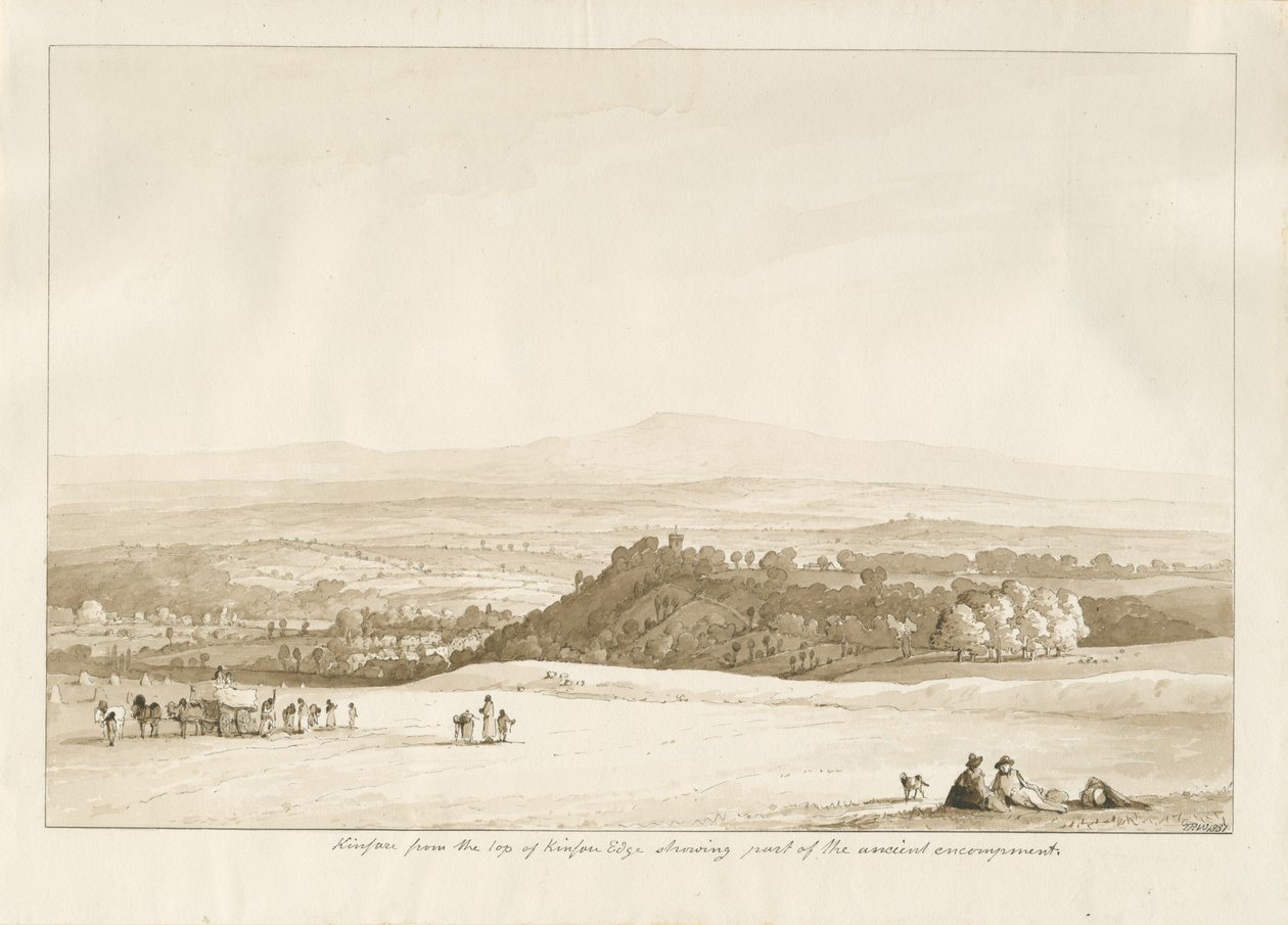 Arley - Kinfare: sepia-tegning av Thomas Peploe Wood