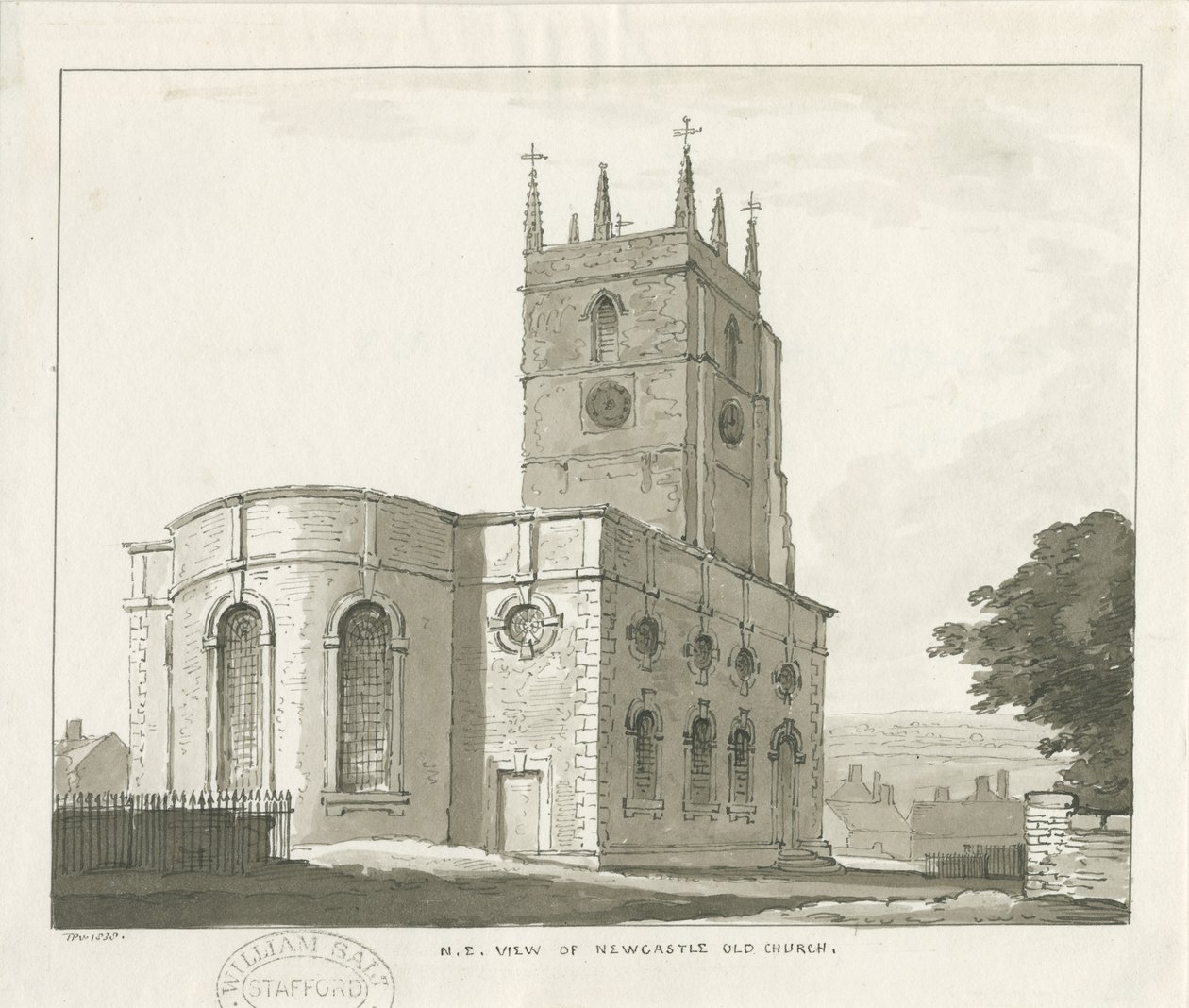 Newcastle-under-Lyme - "St. Giles the Abbed" av Thomas Peploe Wood