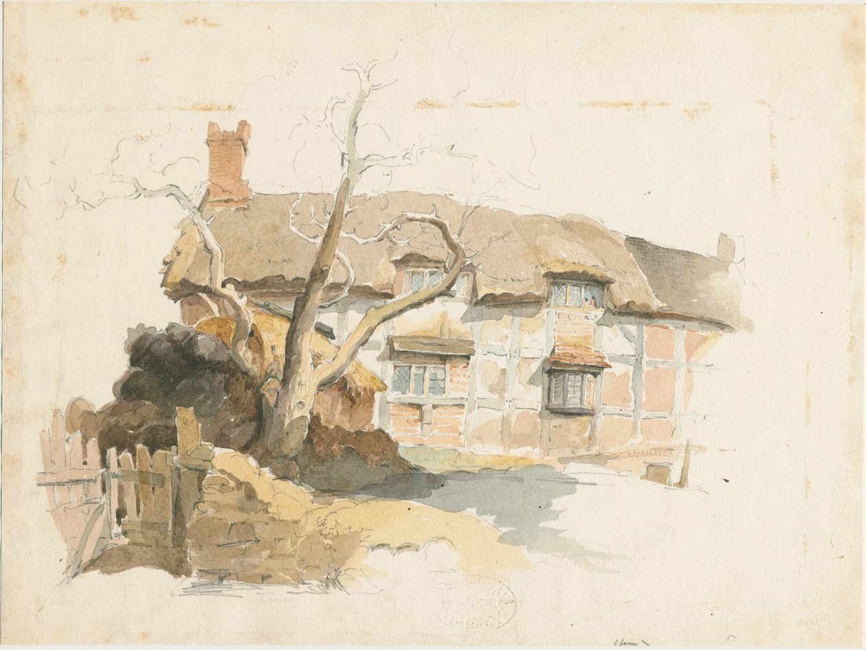 Wolseley - Hytte: vannfargemaleri, nd [1817-1845] av Thomas Peploe Wood