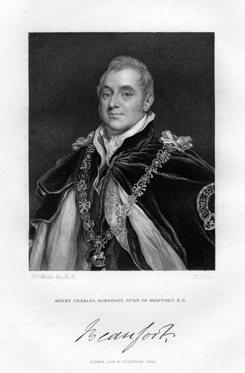 Henry Charles Somerset, hertug av Beaufort, 1829 av Thomas Phillips