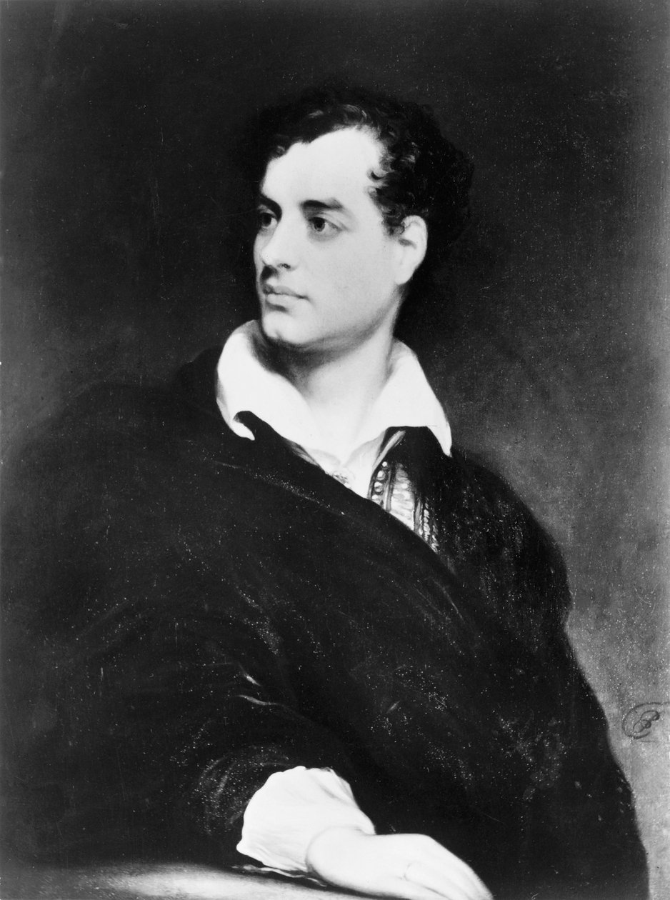 Lord Byron, engelsk romantisk poet, 1814 av Thomas Phillips
