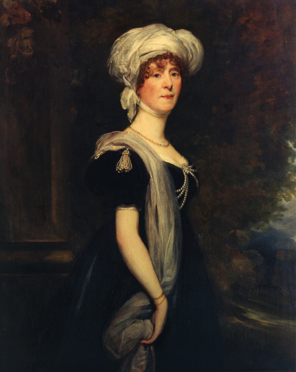 Portrett av Frances, kona til Hugh, 2nd Duke of Northumberland (olje på lerret) av Thomas Phillips