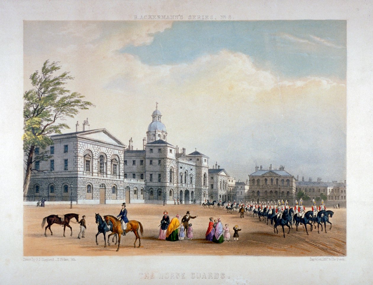 Horse Guards, Westminster, London, 1851 av Thomas Picken