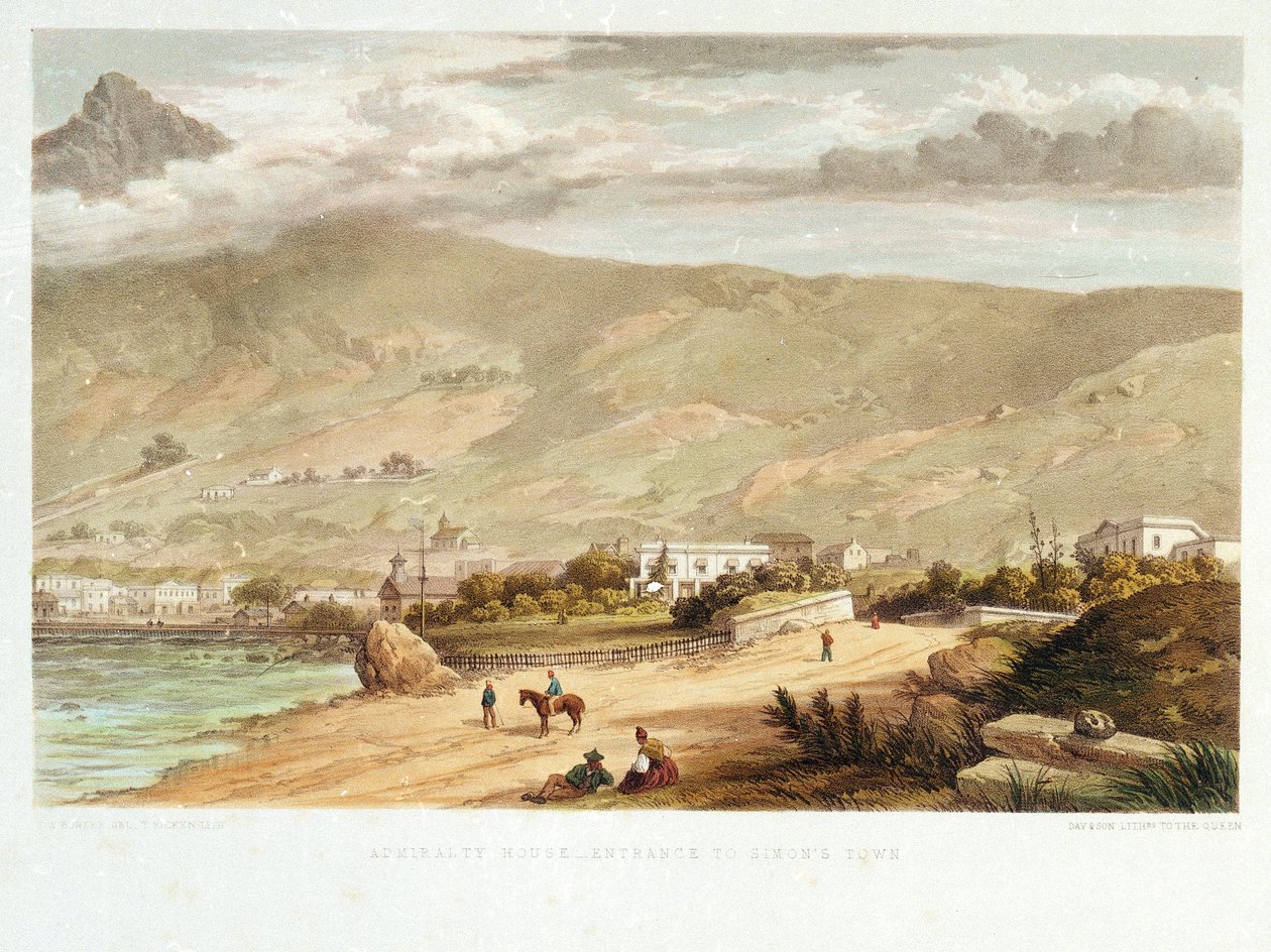 Admiralty House, inngangen til Simon#39;s Town (Simonston, Sør-Afrika) av Thomas Picken