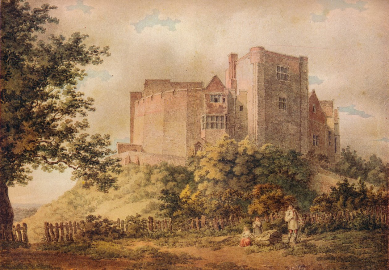Tamworth Castle, 1799, 1922 av Thomas Richard Underwood