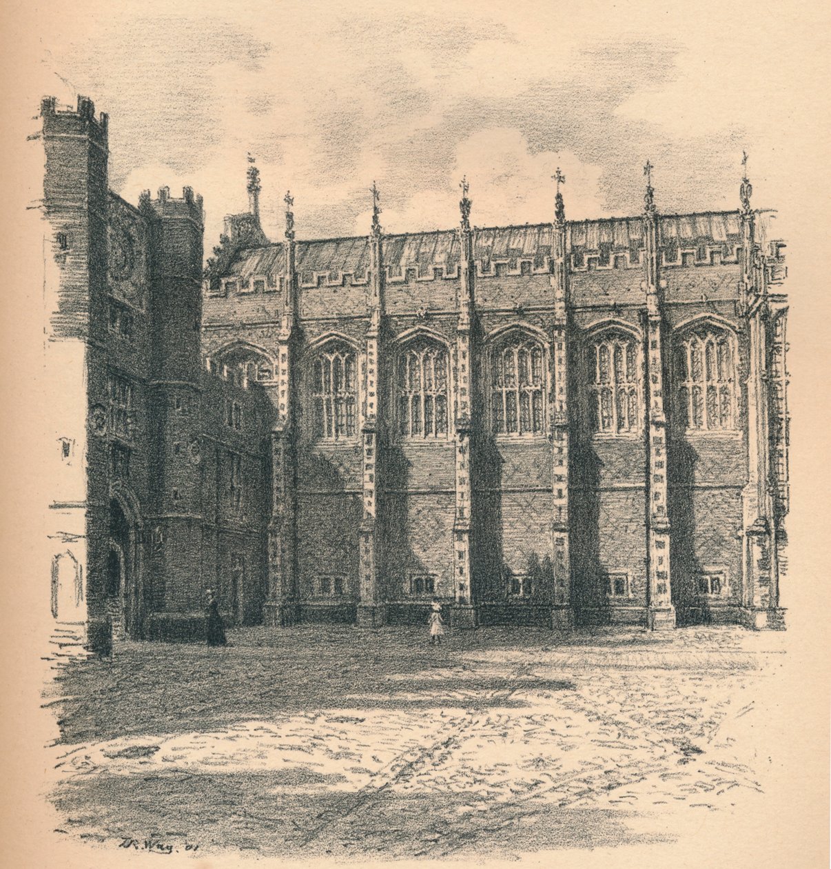 The Great Hall of Hampton Court Palace, 1902 av Thomas Robert Way
