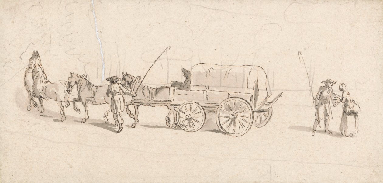 Figurer med vogn og hester av Thomas Ross
