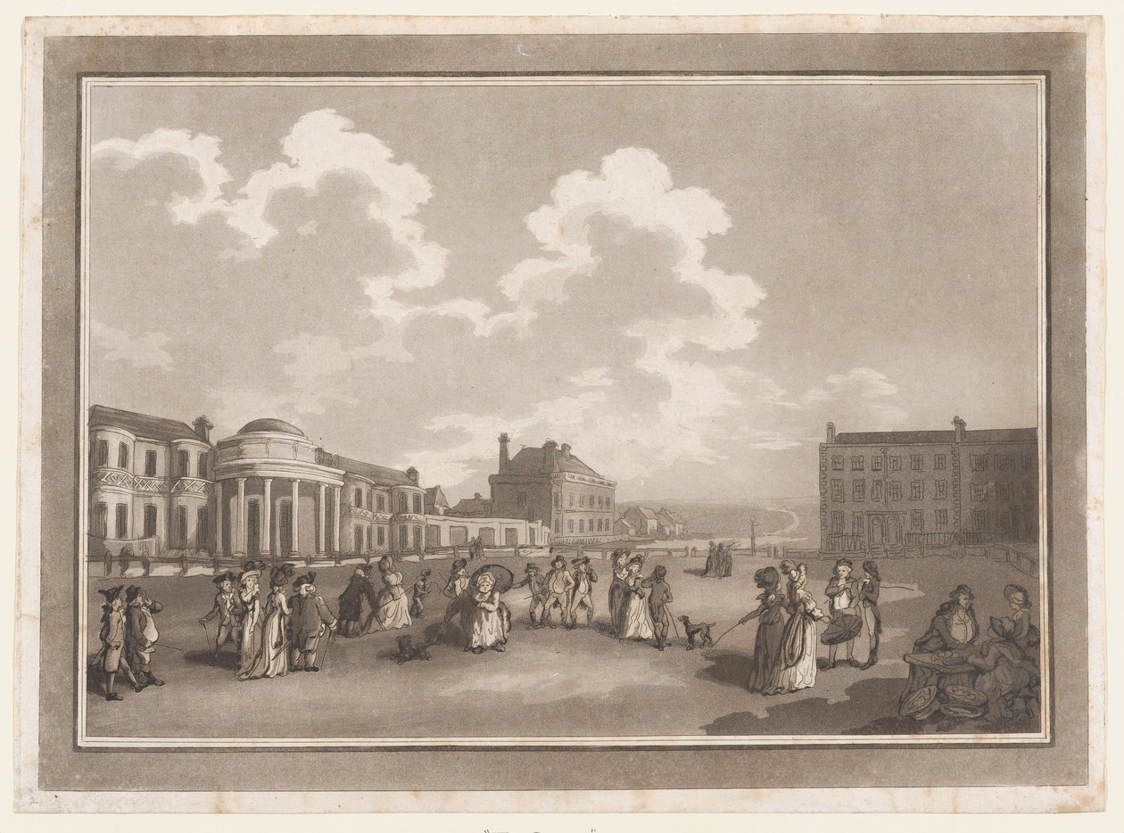 The Steine An Excursion to Brighthelmstone, 1. juni 1790., 1. juni 1790. Skapere: Thomas Rowlandson, Samuel Alken. av Thomas Rowlandson, Samuel Alken