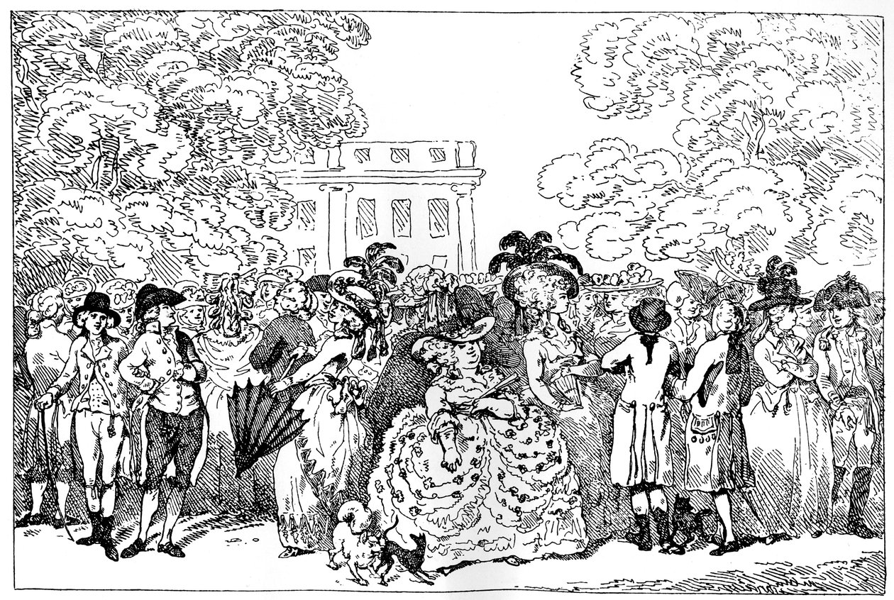 1784, eller dagens moter, 1784. av Thomas Rowlandson