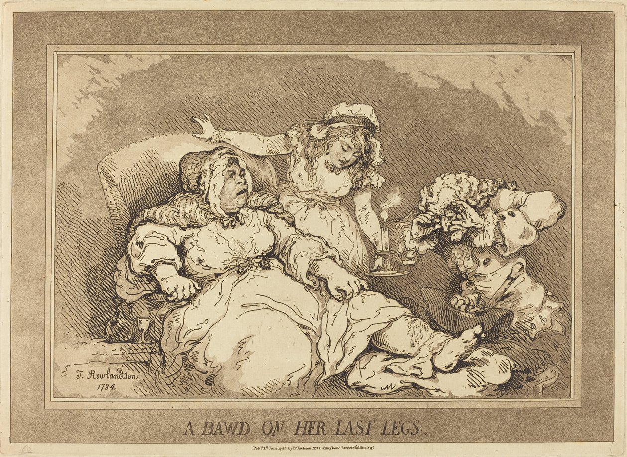 En gru på hennes siste ben av Thomas Rowlandson