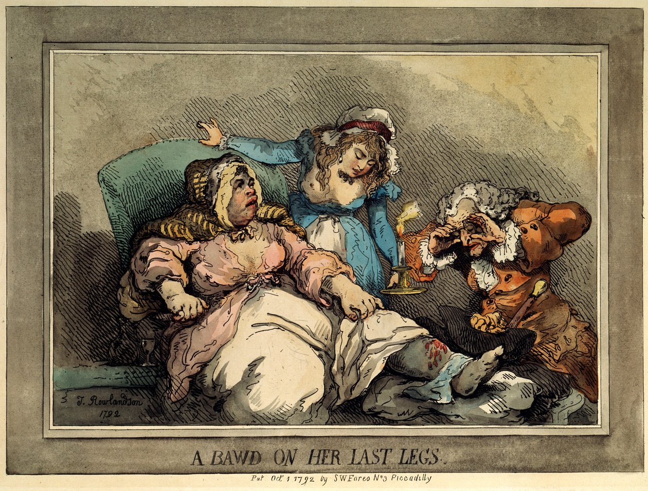 A Bawd on Her Last Legs, 1792 av Thomas Rowlandson