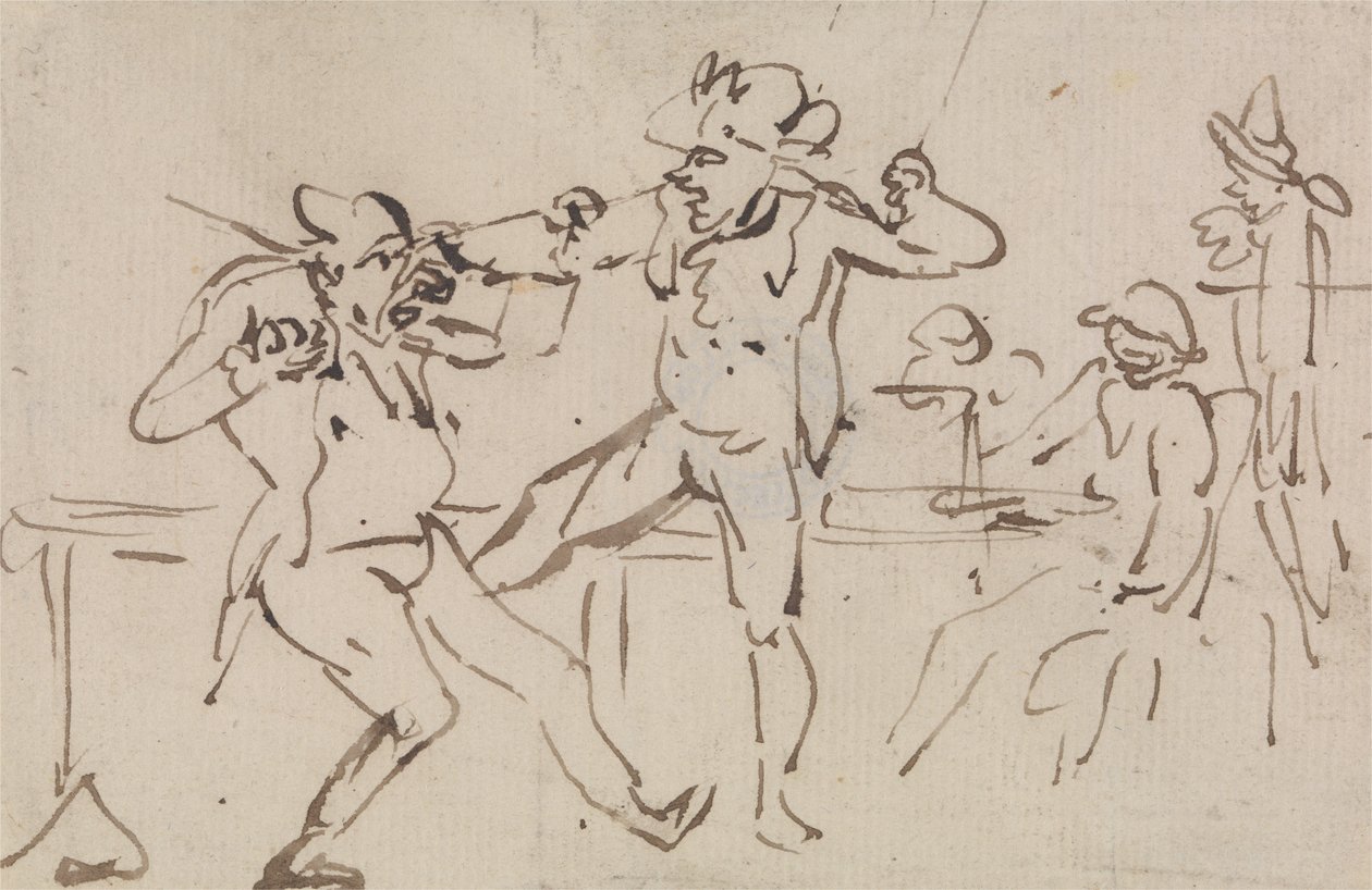 En «Black Leg» ble oppdaget i ferd med å smugle ut kort (en studie) av Thomas Rowlandson