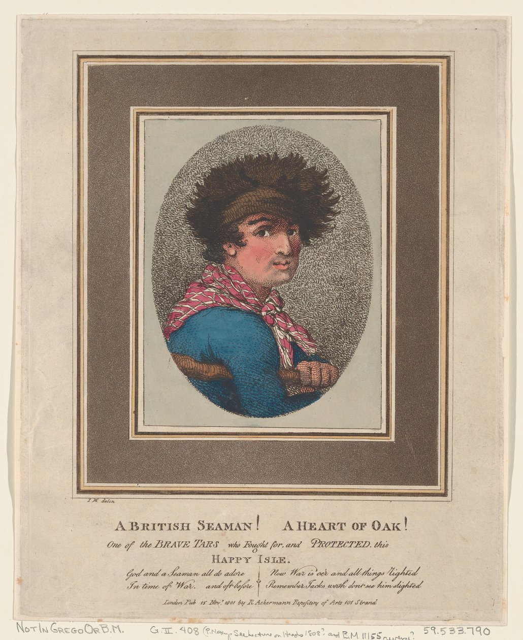 En britisk sjømann! A Heart of Oak!, 15. november 1801., 15. november 1801. av Thomas Rowlandson
