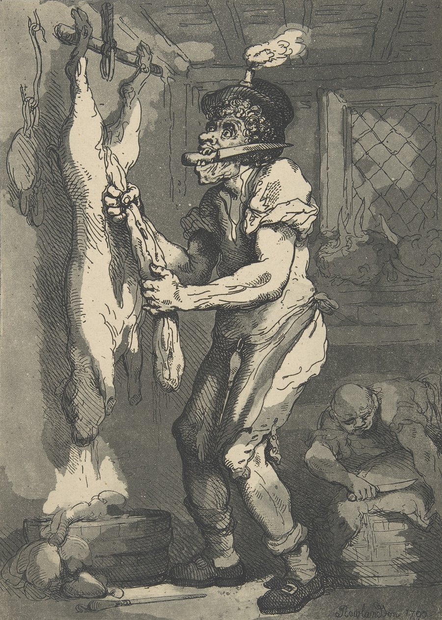 En slakter, 1. januar 1790., 1. januar 1790. av Thomas Rowlandson